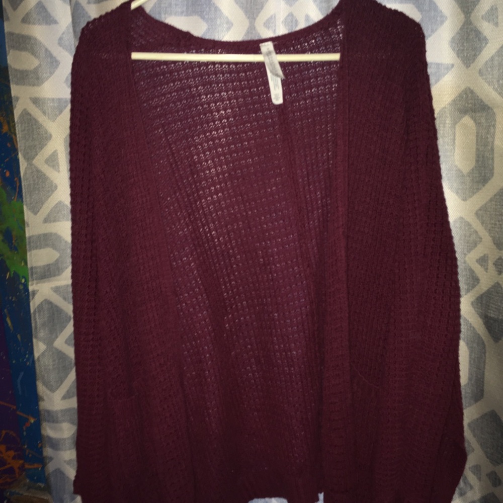 Aero maroon cardigan